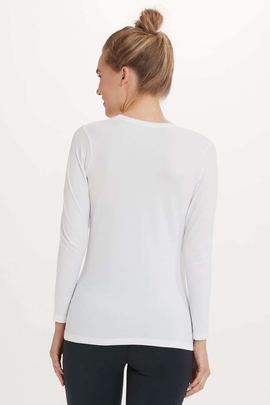 Athlecia Julee Loose Fit Long Sleeve Tee, White - Image 3