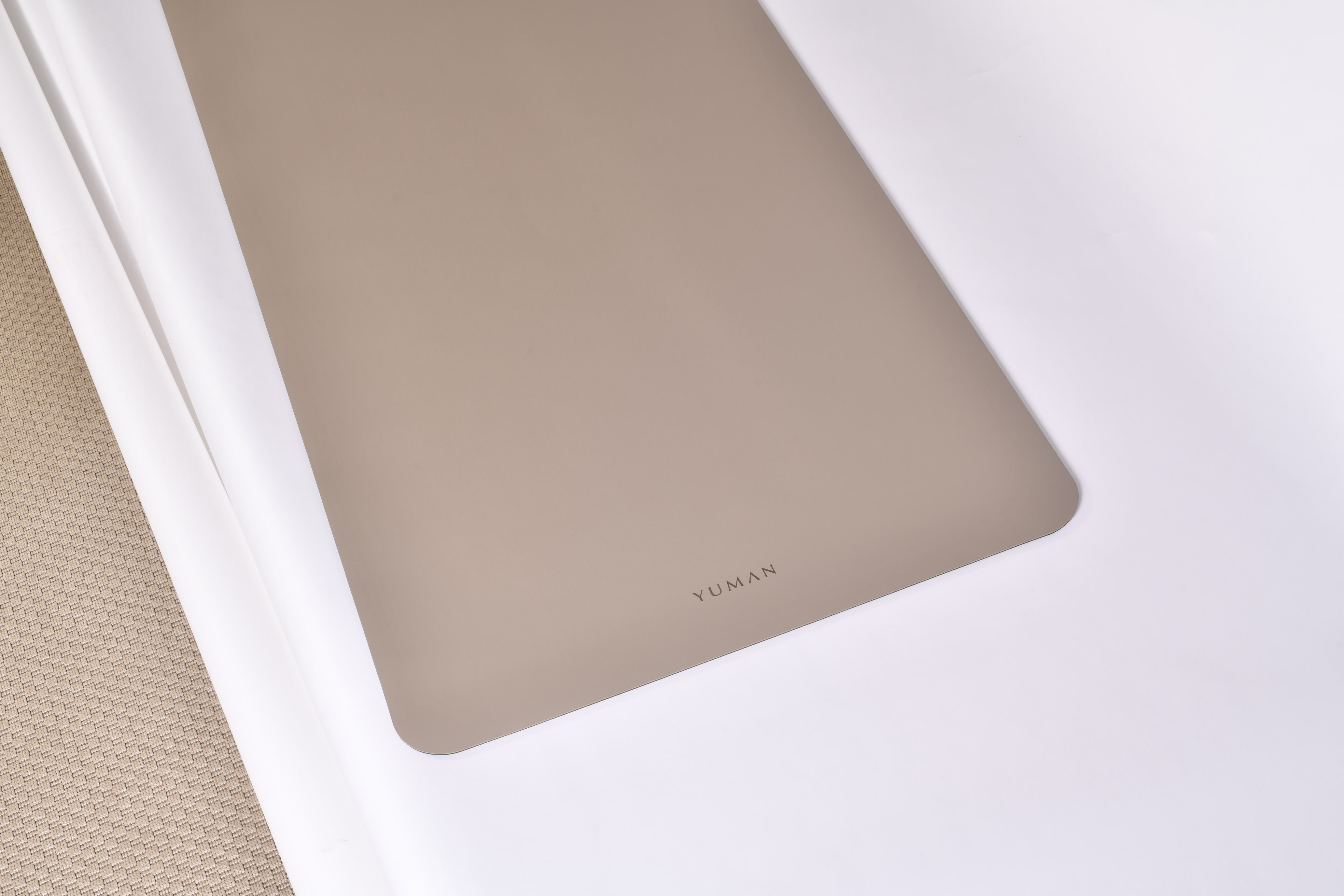 Yuman Yoga Mat Origin 4mm Engraved, Sand - Image 2