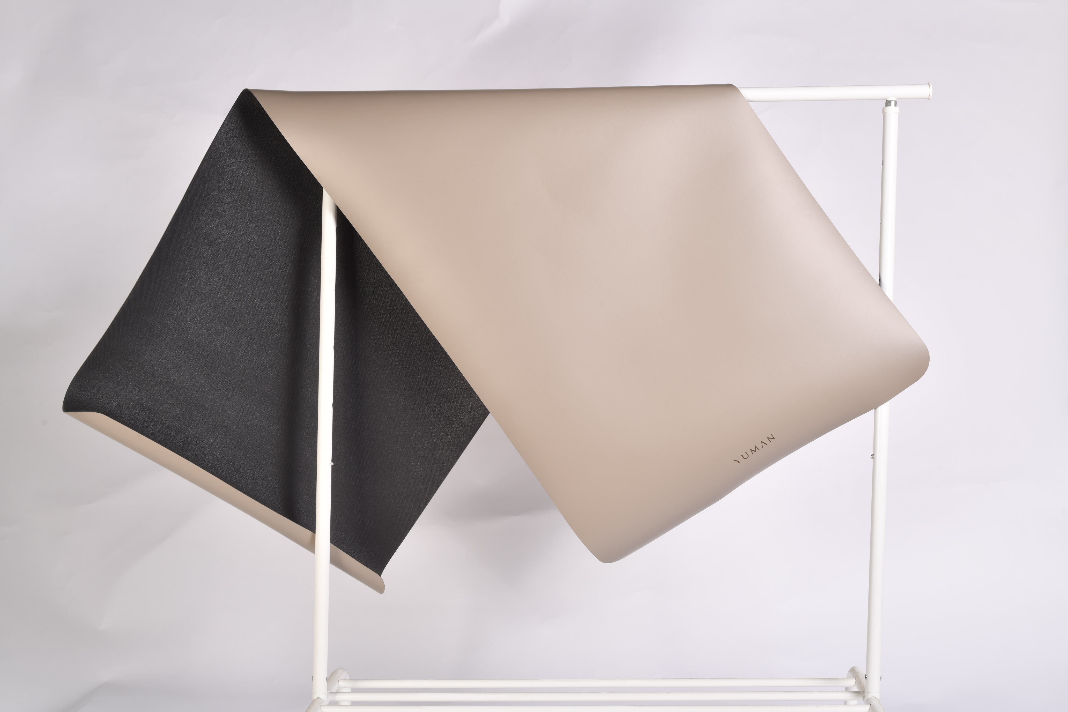 Yuman Yoga Mat Origin 4mm Engraved, Sand - Image 3