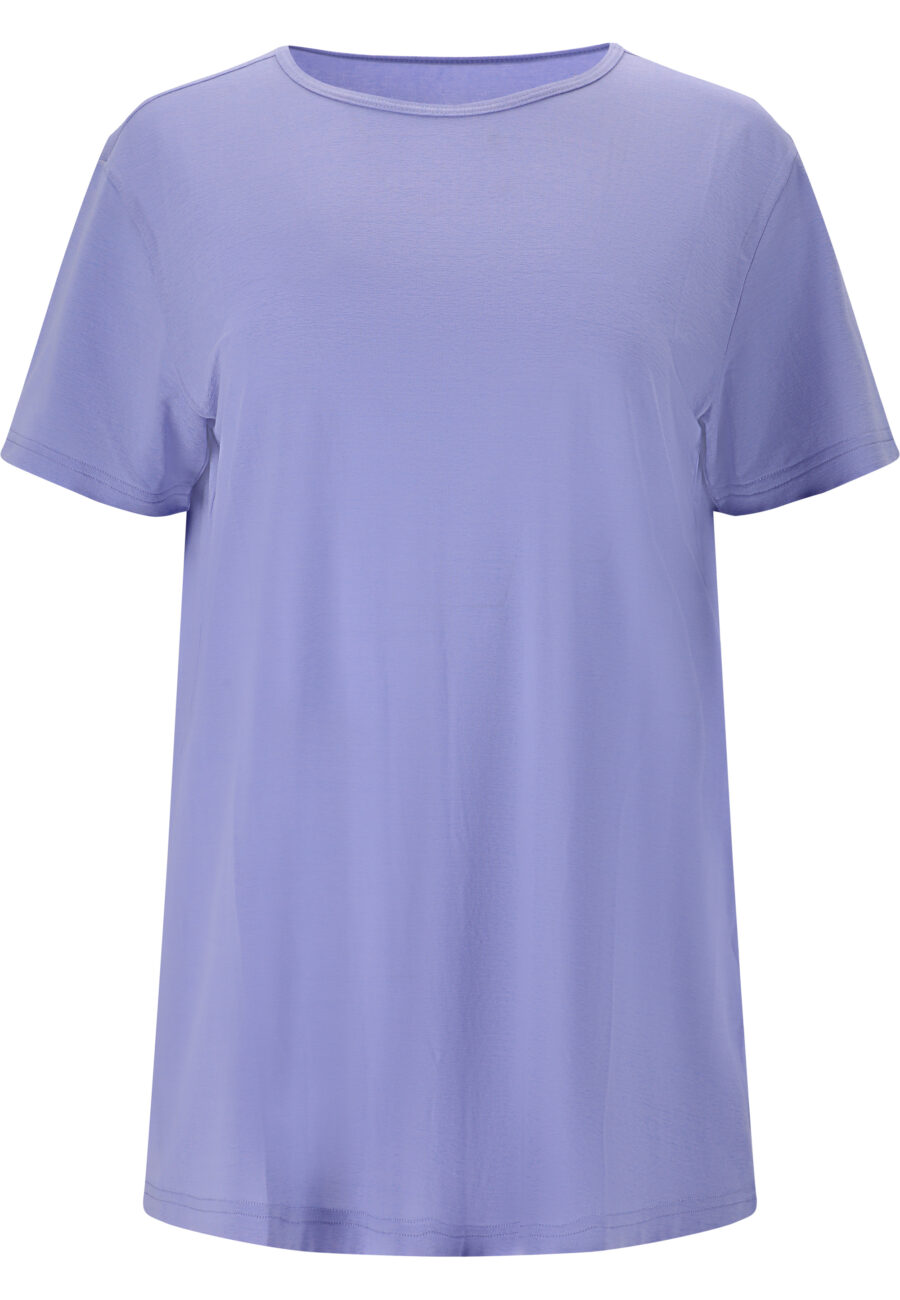 Athlecia Lizzy Stylish Slub Short Sleeve Tee, Jacaranda - Image 2
