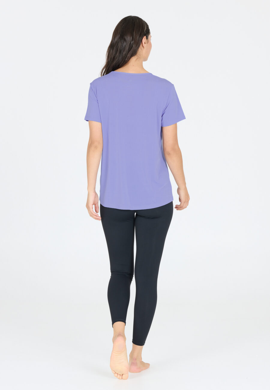 Athlecia Lizzy Stylish Slub Short Sleeve Tee, Jacaranda - Image 7