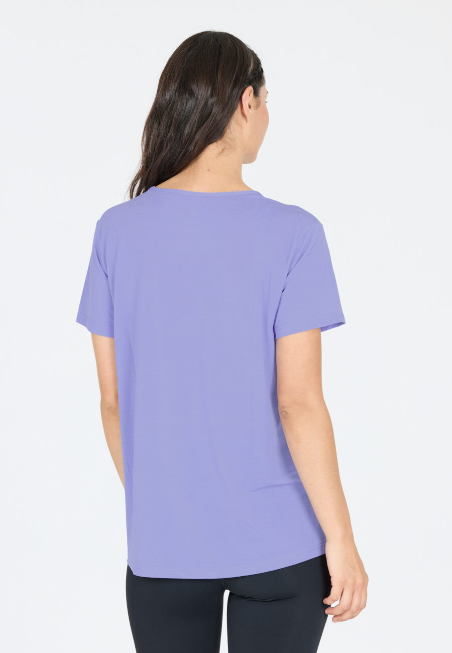 Athlecia Lizzy Stylish Slub Short Sleeve Tee, Jacaranda - Image 9