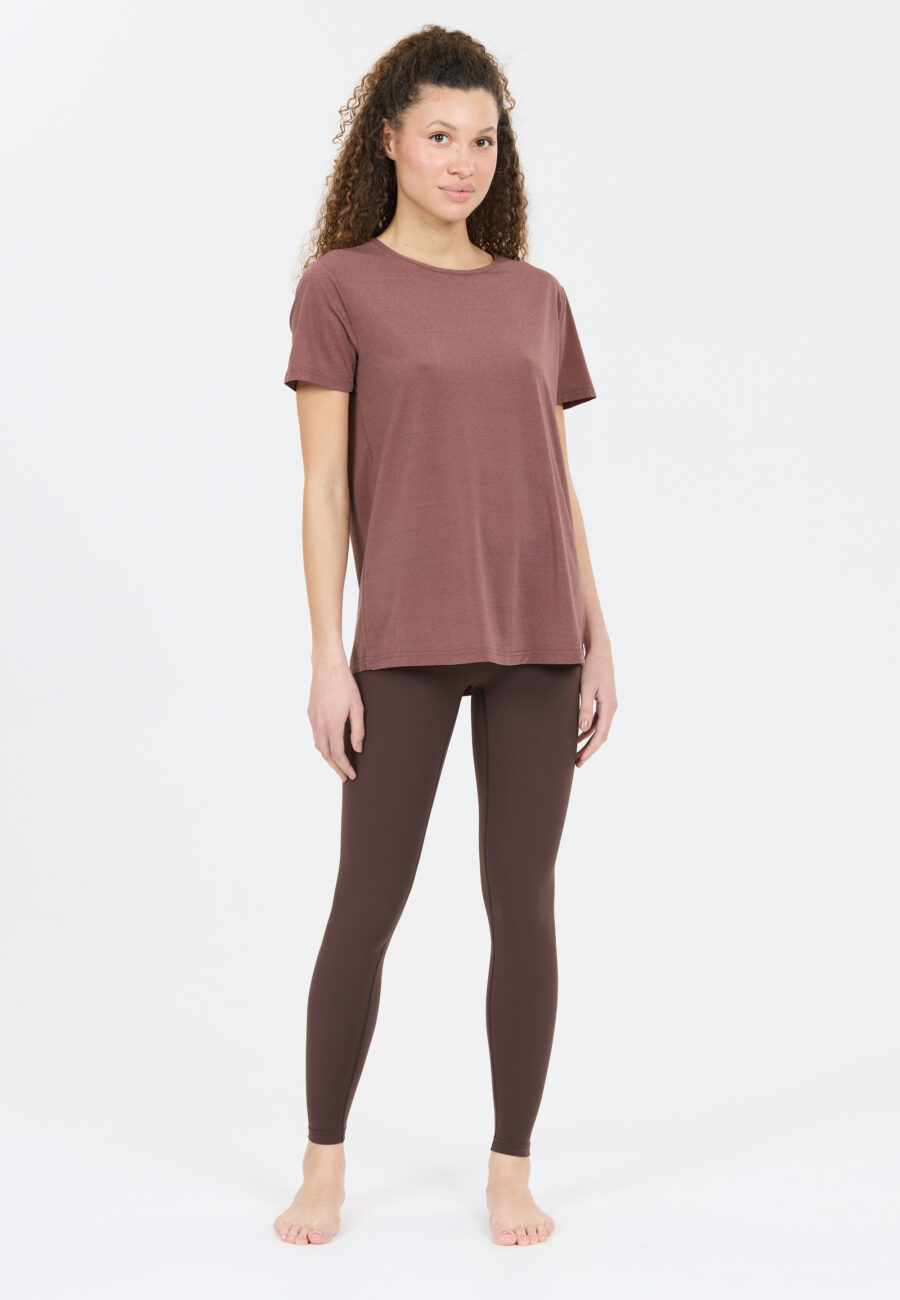 Athlecia Lizzy Stylish Slub Short Sleeve Tee, Rose Taupe - Image 7