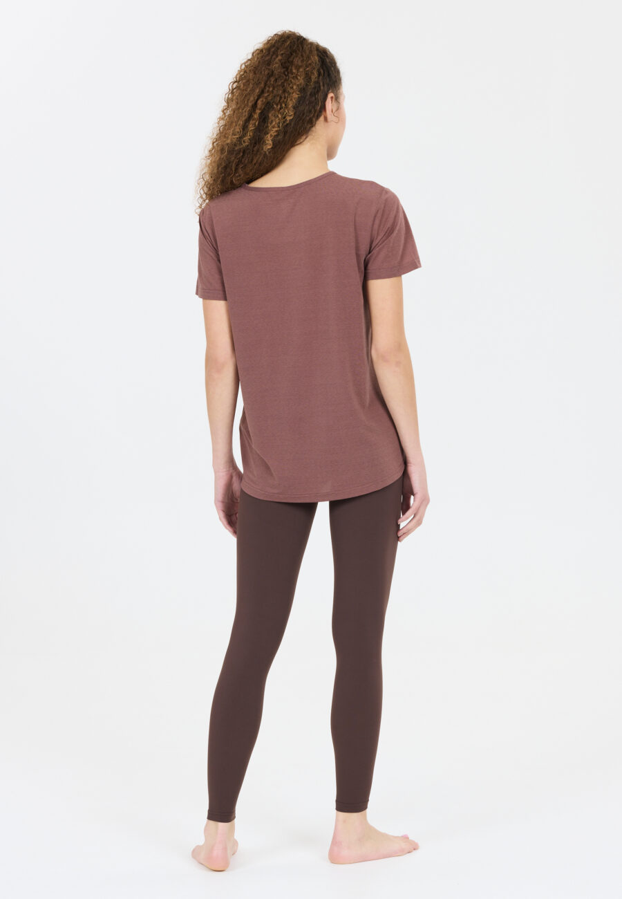 Athlecia Lizzy Stylish Slub Short Sleeve Tee, Rose Taupe - Image 8