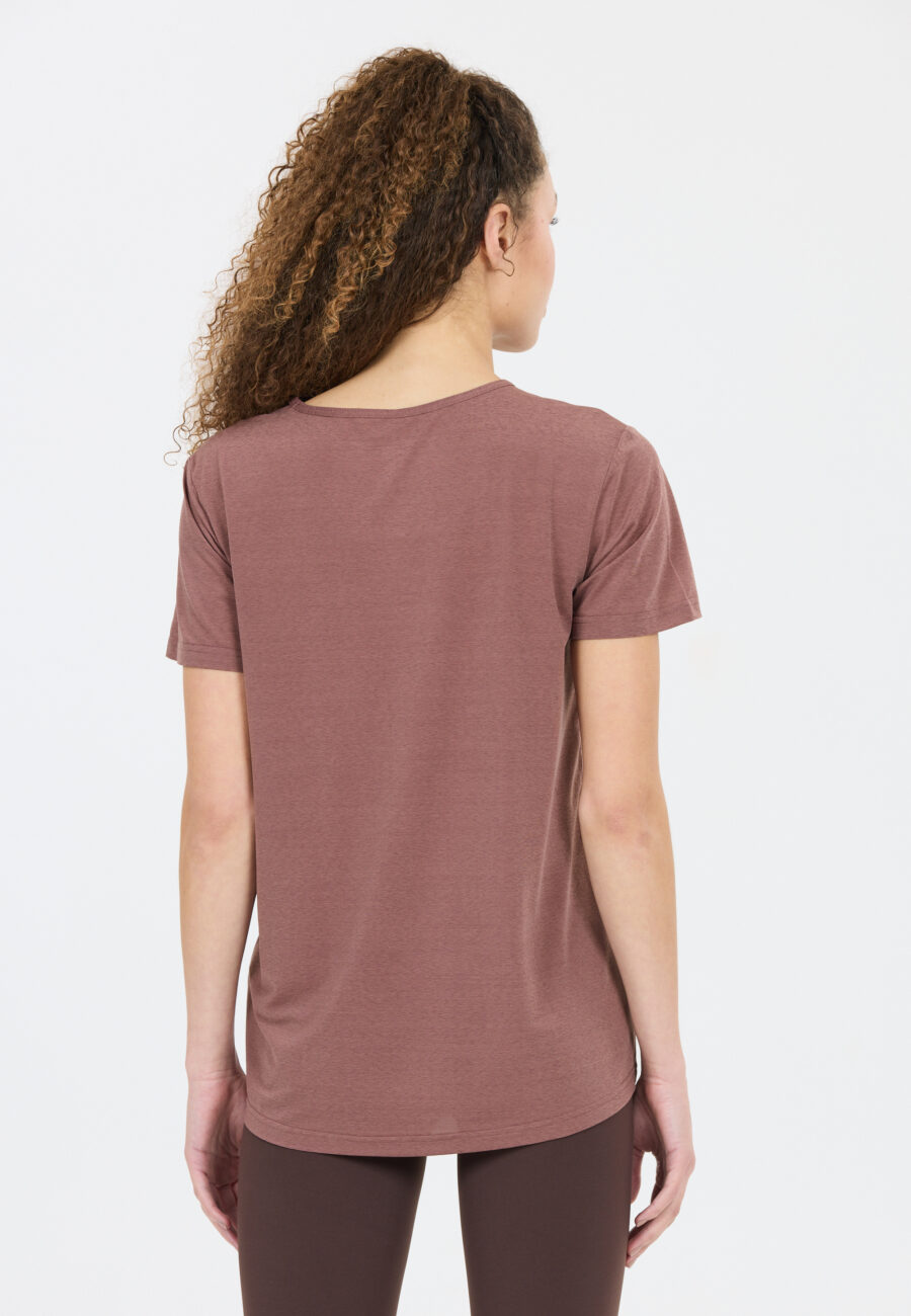 Athlecia Lizzy Stylish Slub Short Sleeve Tee, Rose Taupe - Image 10