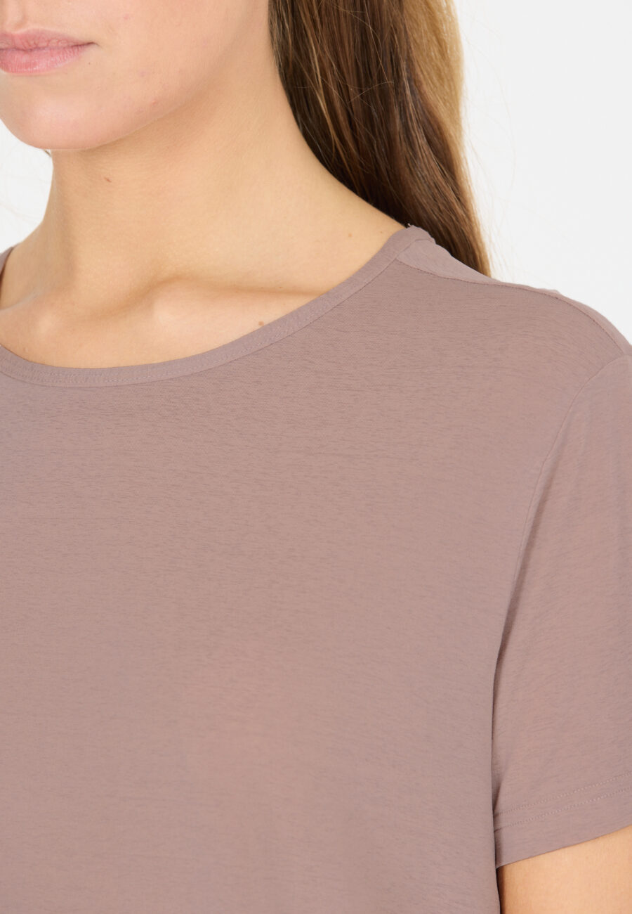 Athlecia Lizzy Stylish Slub Short Sleeve Tee, Sphinxsand - Image 5