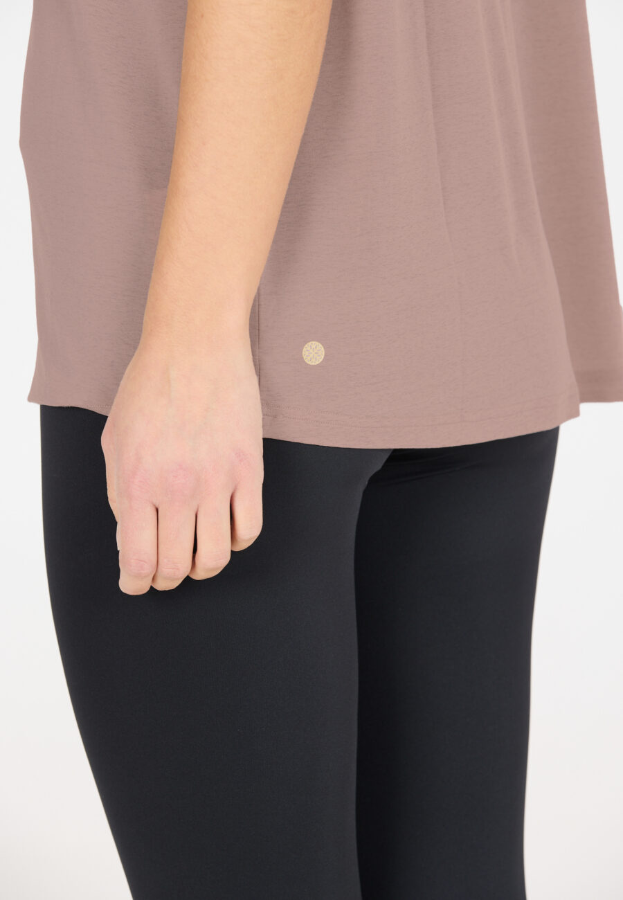 Athlecia Lizzy Stylish Slub Short Sleeve Tee, Sphinxsand - Image 6