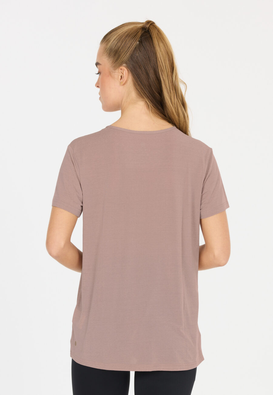 Athlecia Lizzy Stylish Slub Short Sleeve Tee, Sphinxsand - Image 10