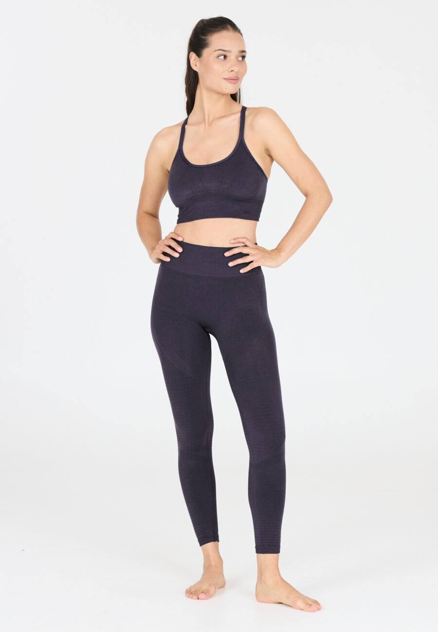 Athlecia Nagar Comfortable Seamless Leggings, Eclipse - Image 4