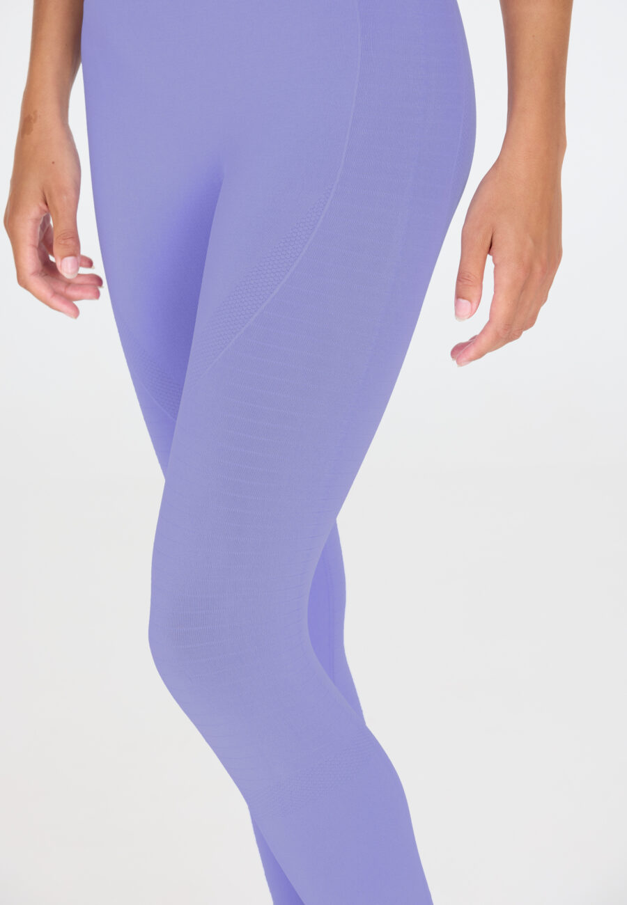 Athlecia Nagar Comfortable Seamless Leggings, Jacaranda - Image 3