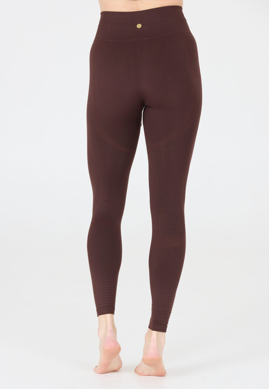 Athlecia Nagar Comfortable Seamless Leggings, Fudge - Image 6