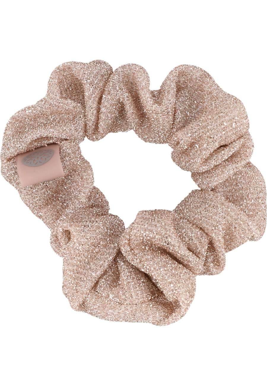 Athlecia Rabia Glitter Scrunchie Hair Accessory, Deauville Mauve - Image 4