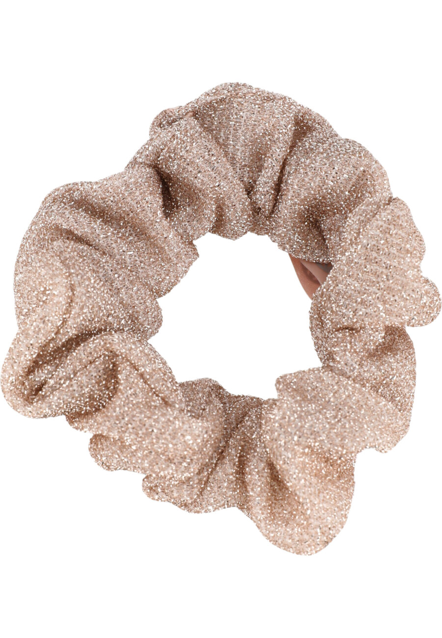 Athlecia Rabia Glitter Scrunchie Hair Accessory, Deauville Mauve