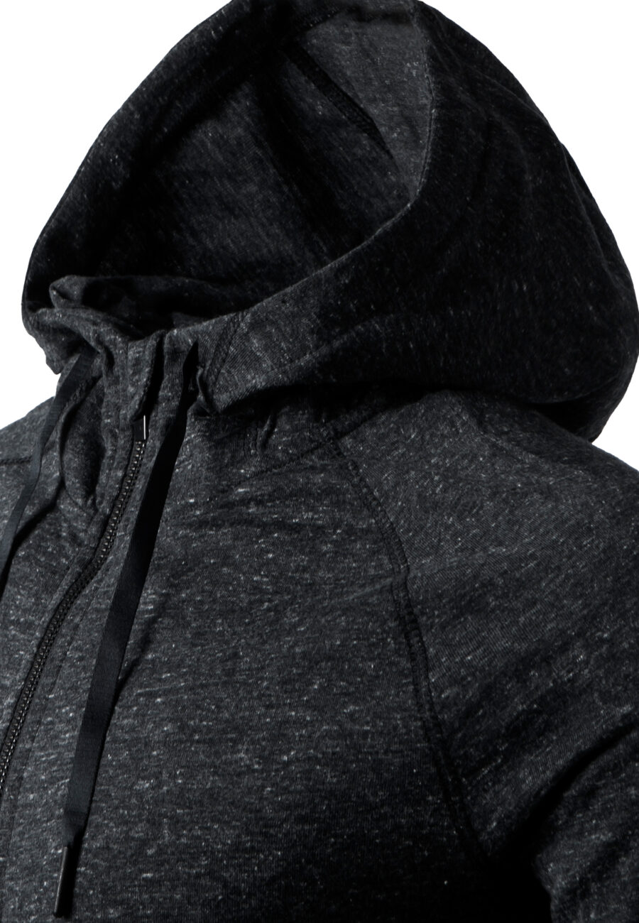 Athlecia Chestine Melange Hoodie Sweatshirt, Dark Grey Melange - Image 4
