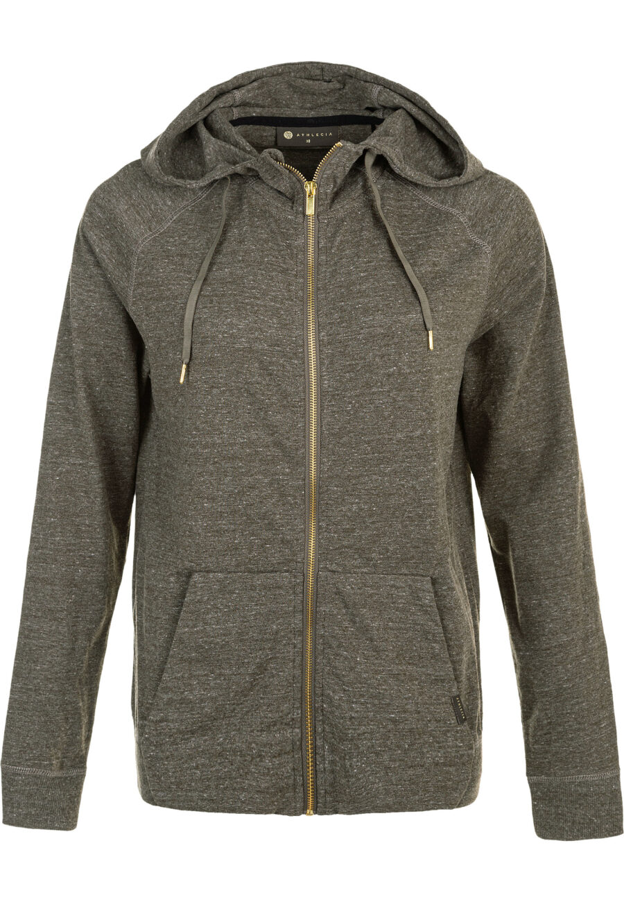 Athlecia Chestine Melange Hoodie Sweatshirt, Olive - Image 2