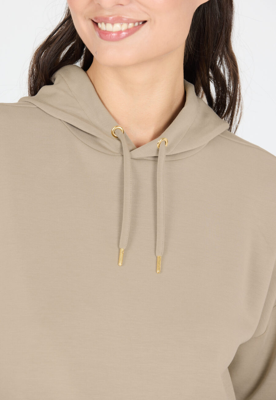 Athlecia Namier Soft Touch Hoody, Vintage Khaki - Image 5