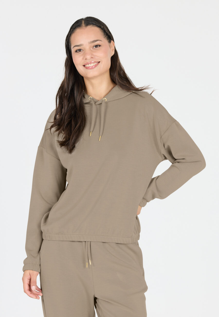 Athlecia Namier Soft Touch Hoody, Vintage Khaki
