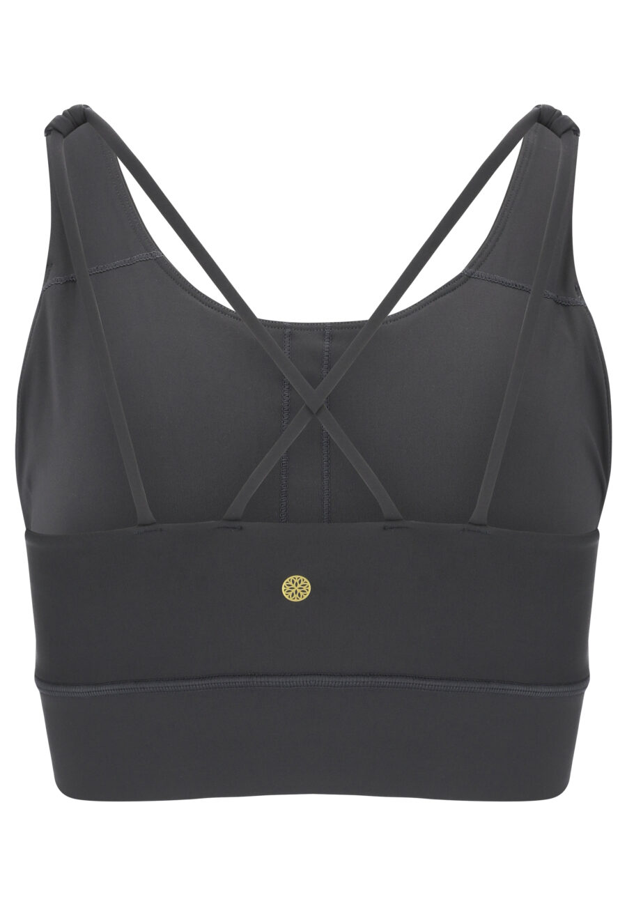Athlecia Gaby Women's Performance Sports Bra, Dark Concrete - Image 3