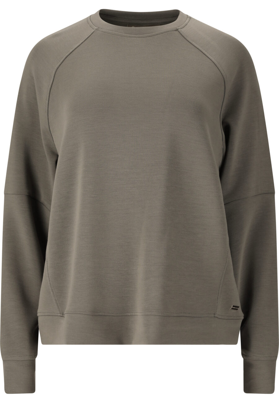 Athlecia Jacey Crew Neck Sweatshirt, Gunmetal - Image 2