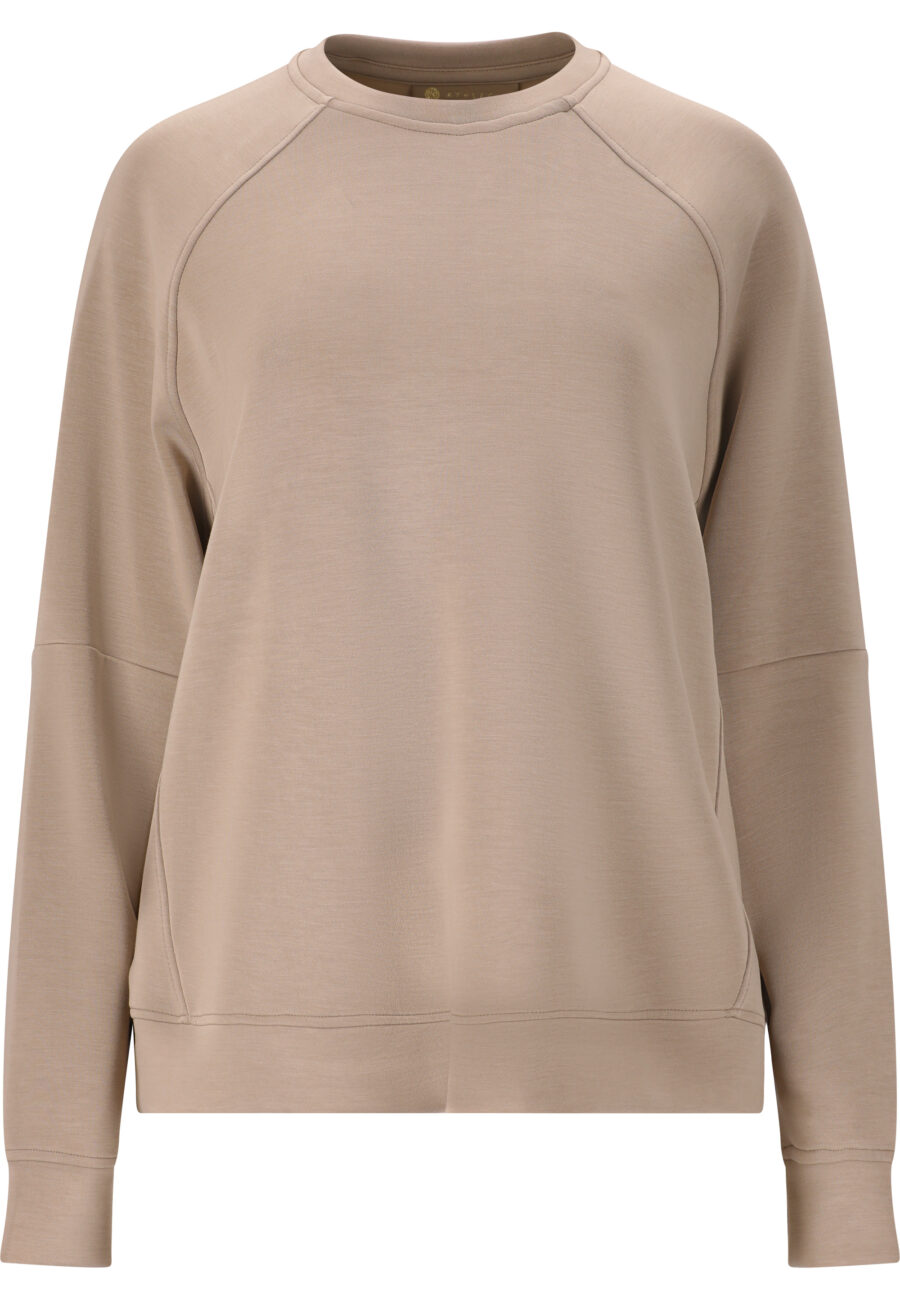 Athlecia Jacey Crew Neck Sweatshirt, Vintage Khaki - Image 2
