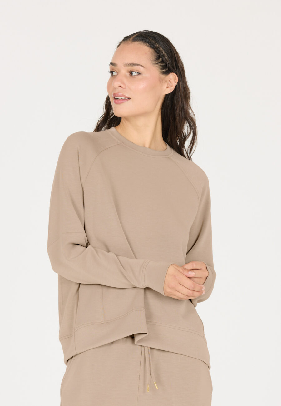 Athlecia Jacey Crew Neck Sweatshirt, Vintage Khaki