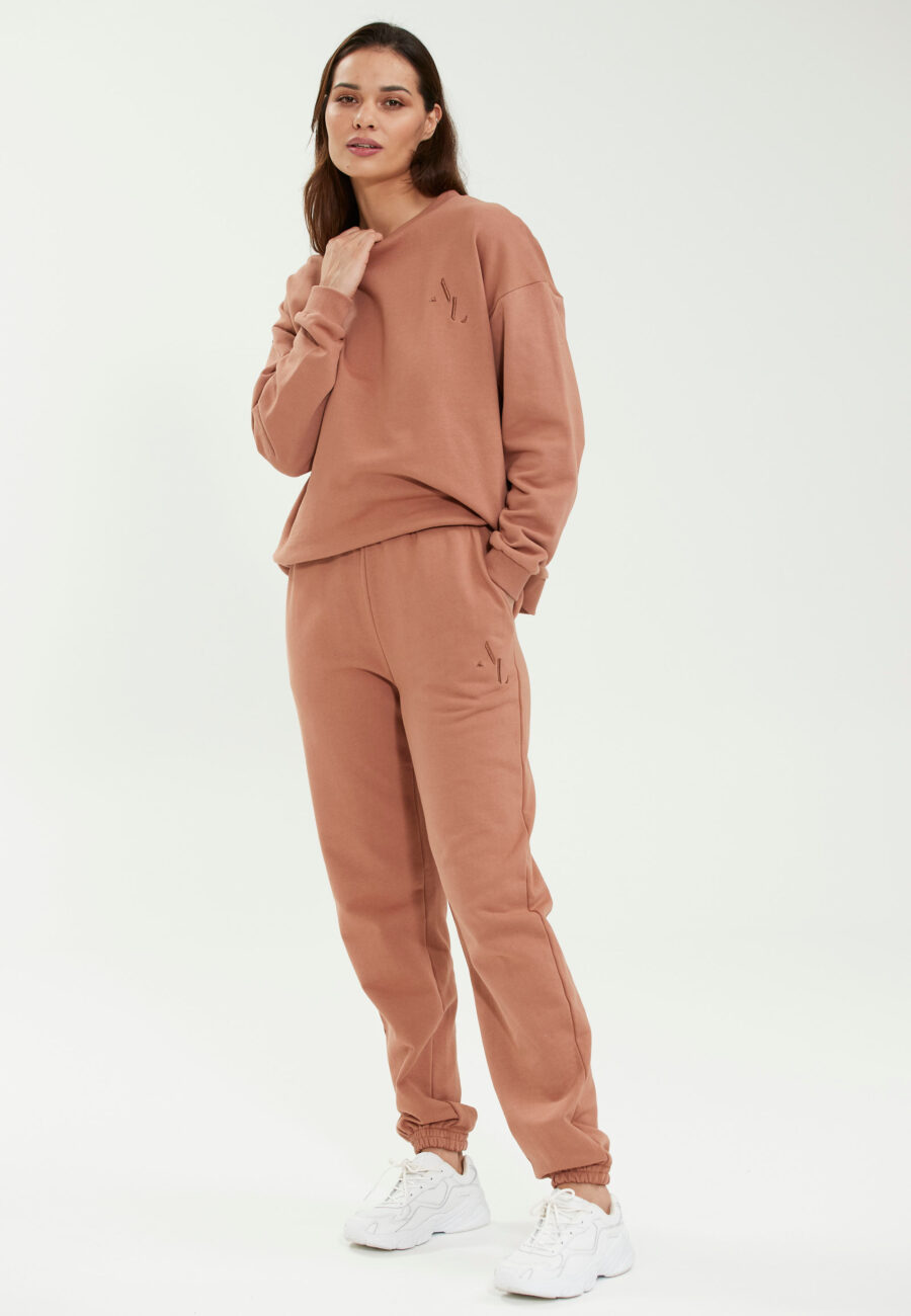 Athlecia Lia W Comfy Cotton Blend Leggings, Mocha Mousse