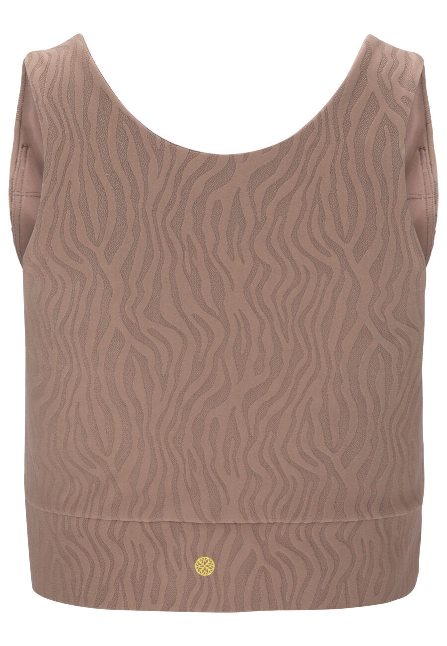 Athlecia Alma Sports Bra, Deep Taupe - Image 6