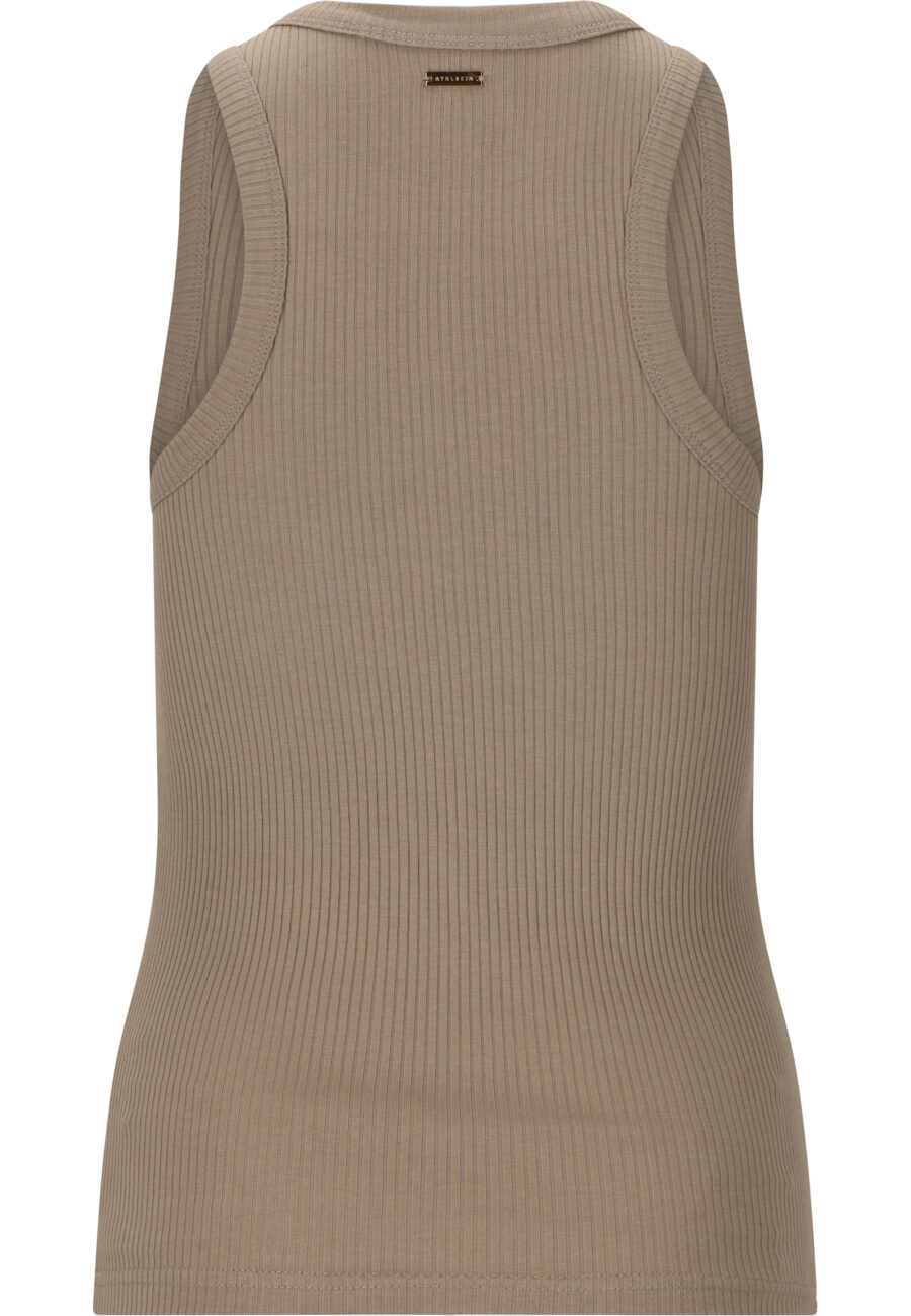 Athlecia Lankae Comfortable Cotton Modal Top, Vintage Khaki - Image 3