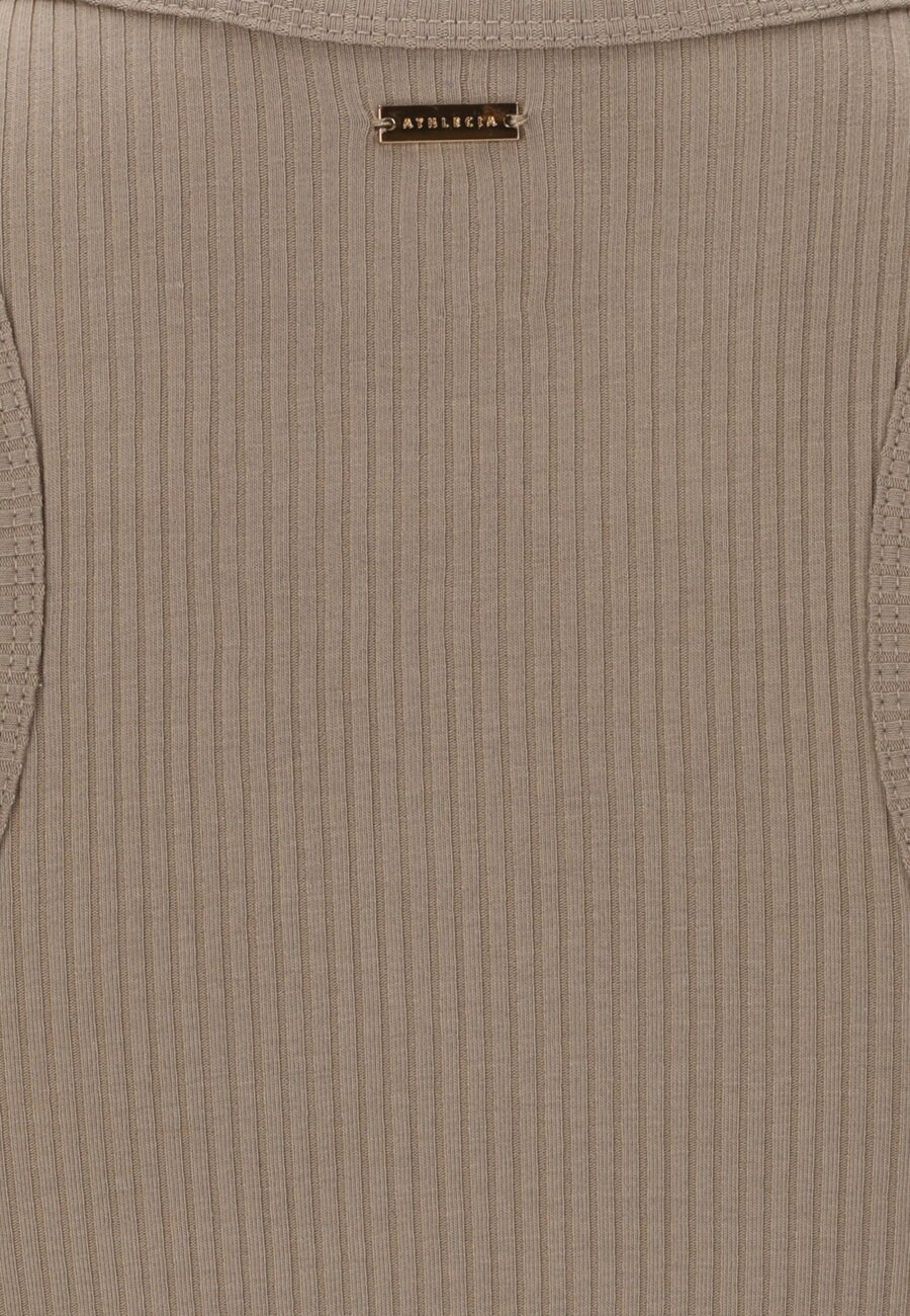 Athlecia Lankae Comfortable Cotton Modal Top, Vintage Khaki - Image 4