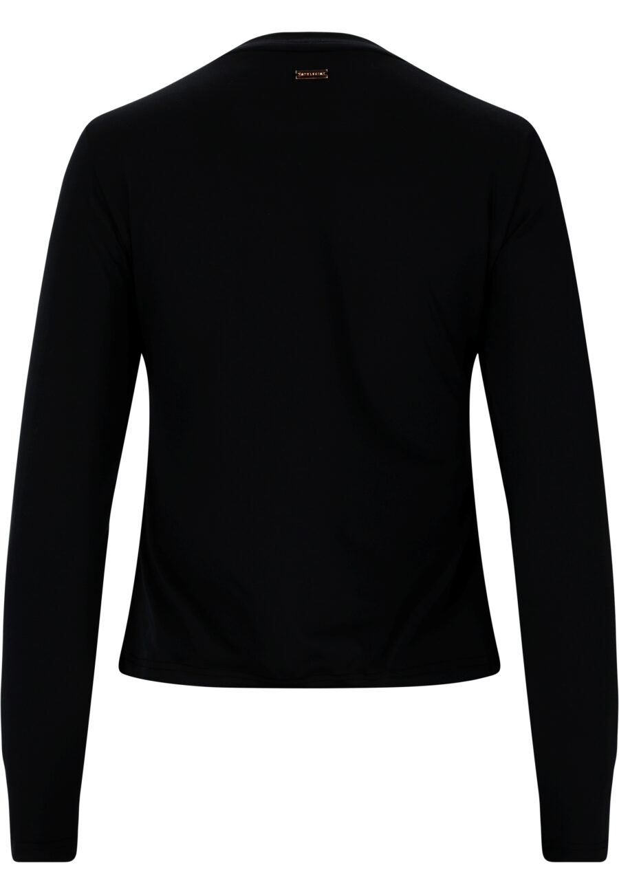 Athlecia Almi Long Sleeve Performance Tee, Black - Image 3