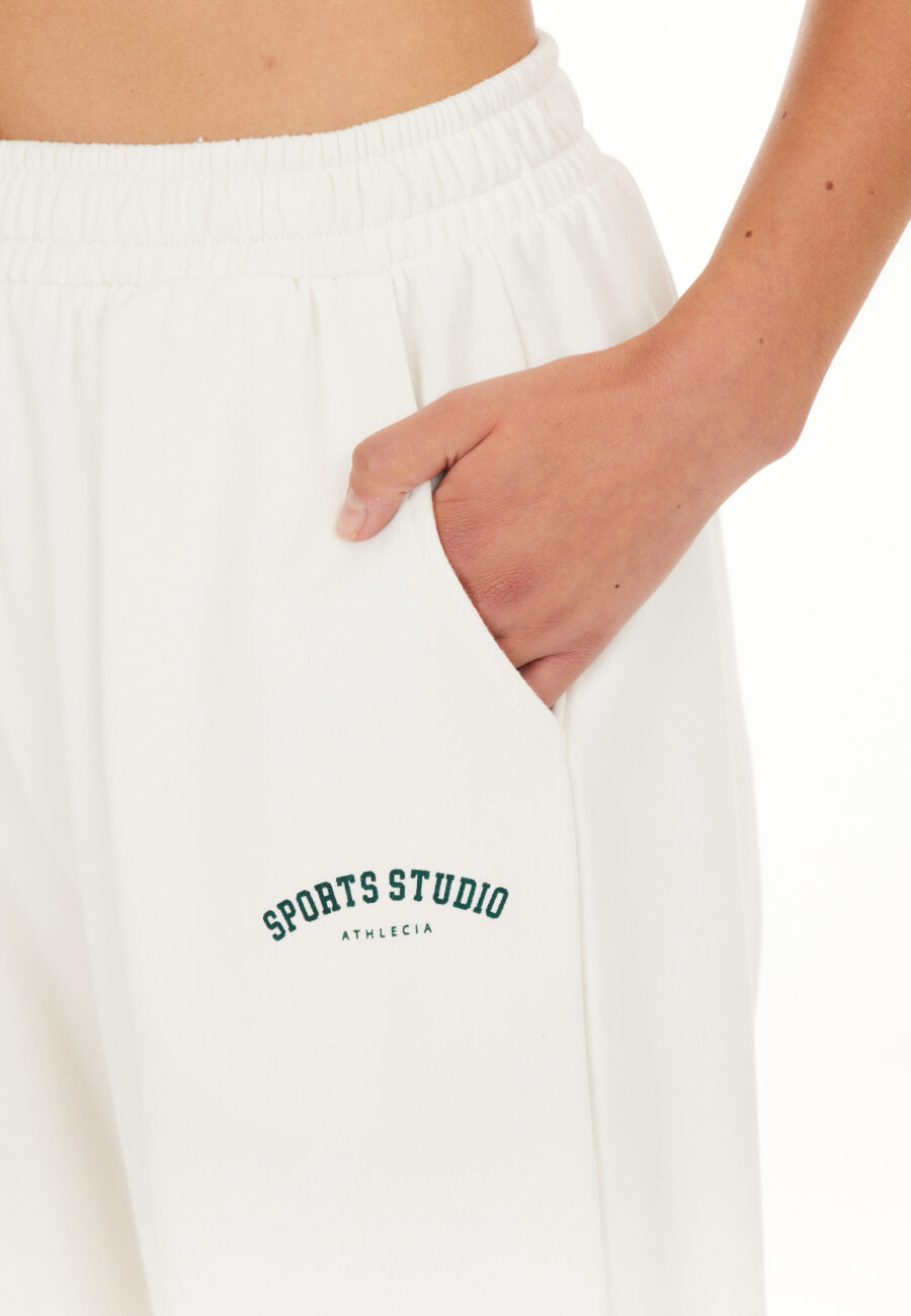 Athlecia Studio W Comfortable Cotton Pants, Whisper White - Image 3
