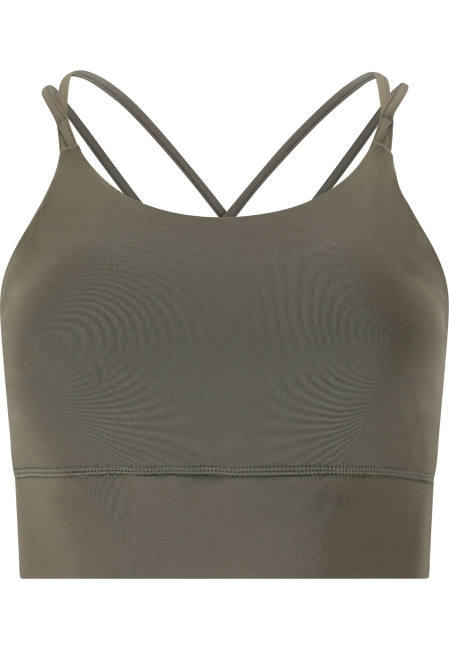 Athlecia Elli Sports Bra, Gunmetal - Image 2