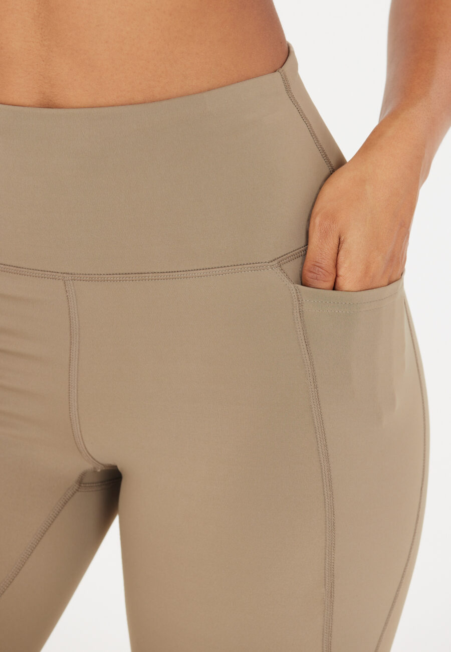 Athlecia Aliya High Waist Pocket Leggings, Roasted Cashew - Image 2