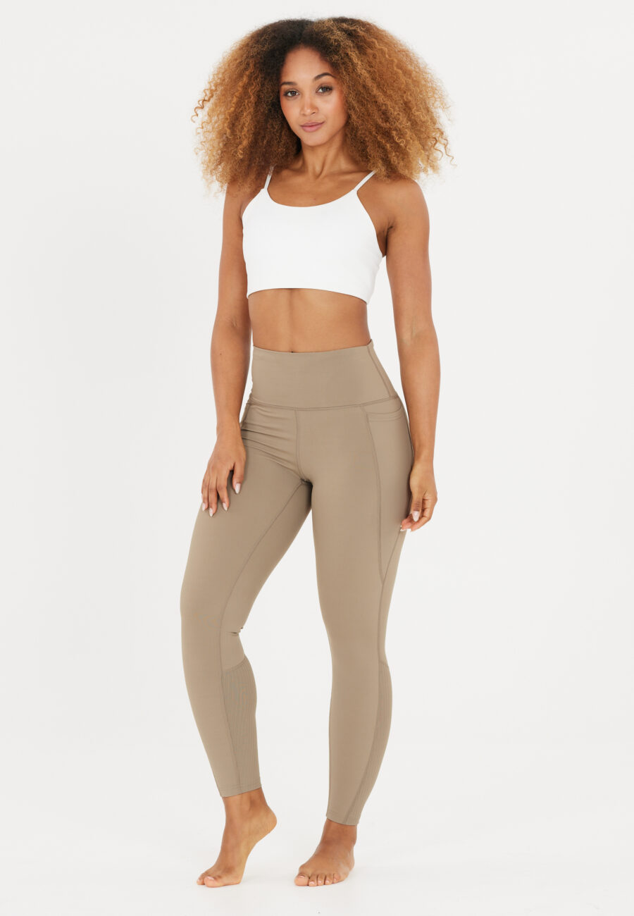 Athlecia Aliya High Waist Pocket Leggings, Roasted Cashew