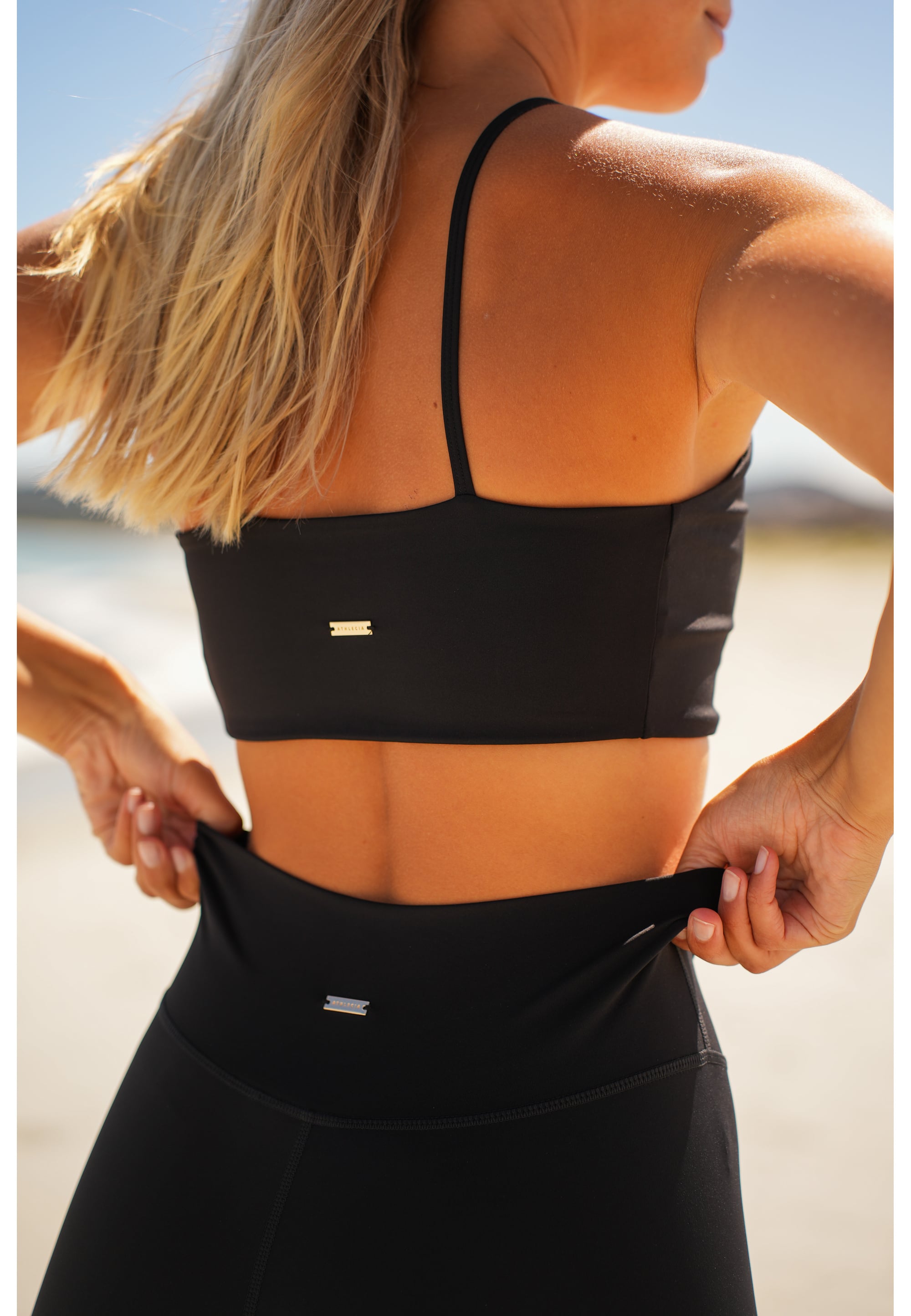 Athlecia Bloom Relaxed Fit Leggings, Black