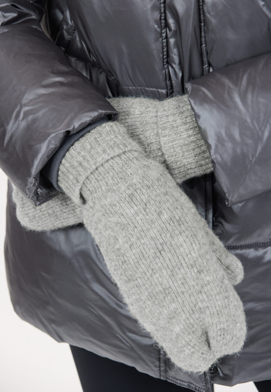 Athlecia Kotoko W Cozy Mittens, Light Grey Melange - Image 3