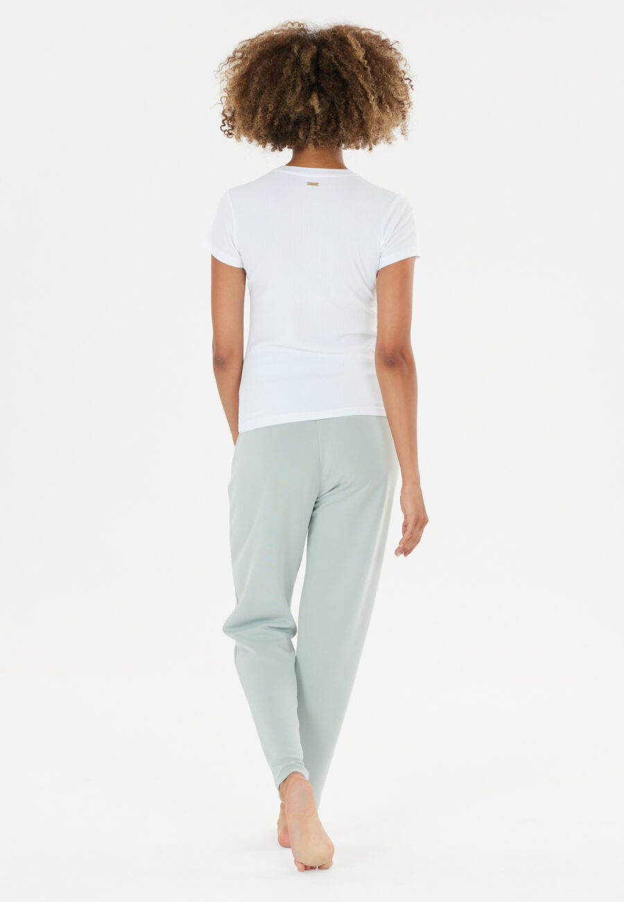 Athlecia Lankae Ribbed Short Sleeve T-Shirt, White - Image 8