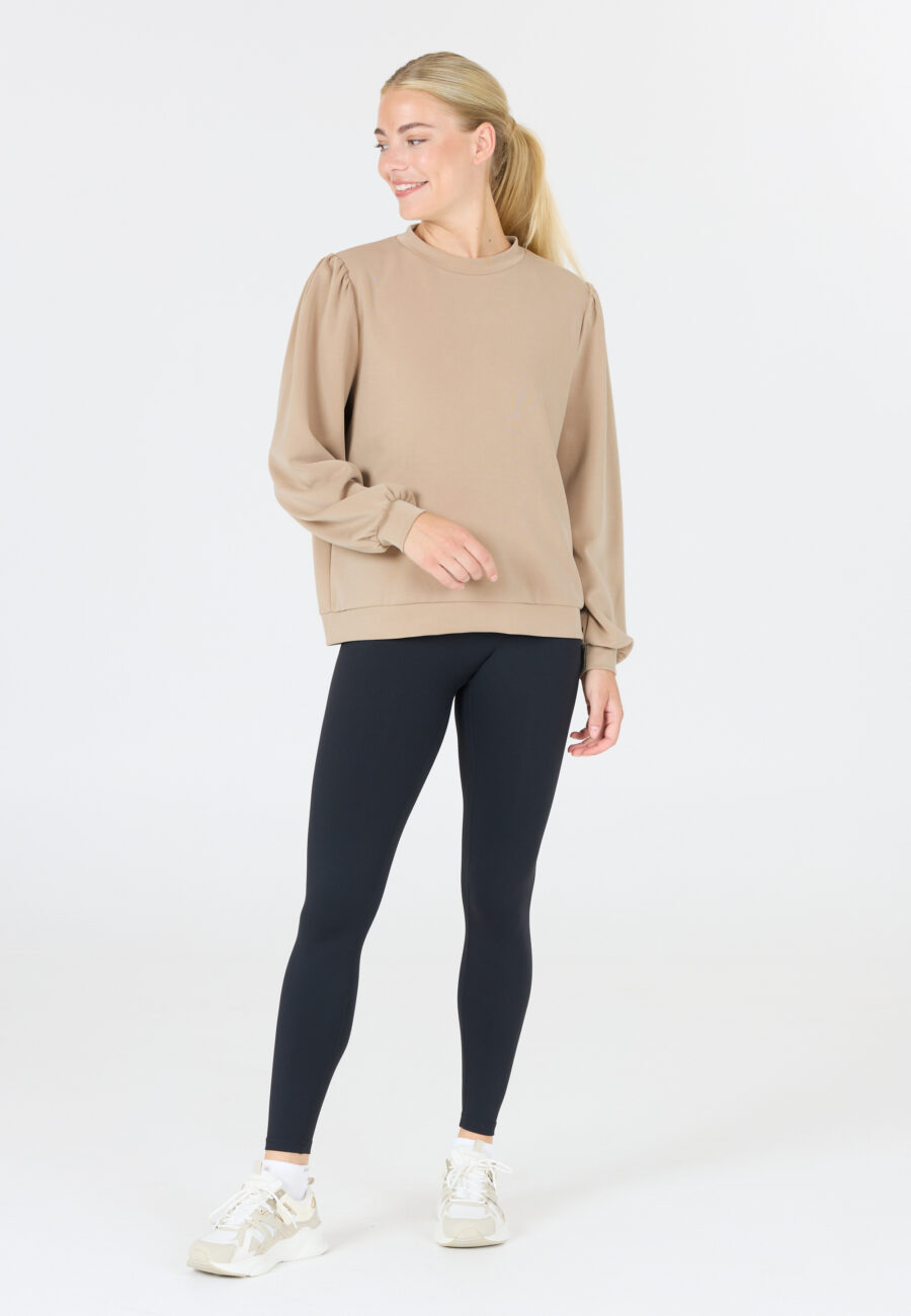 Athlecia Jillnana V2 Balloon Sleeve Sweatshirt, Pure Cashmere - Image 8