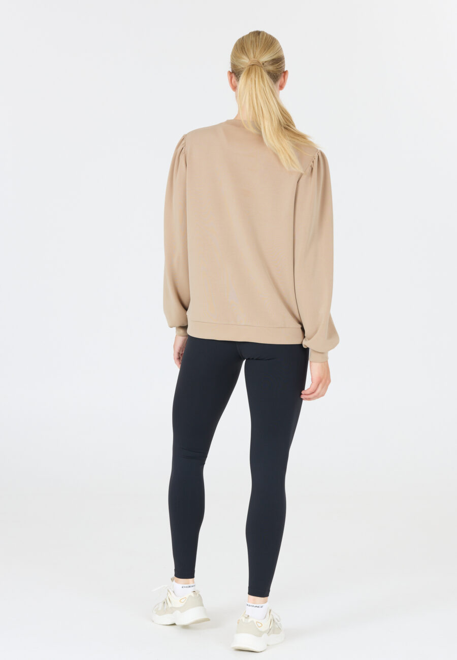 Athlecia Jillnana V2 Balloon Sleeve Sweatshirt, Pure Cashmere - Image 4