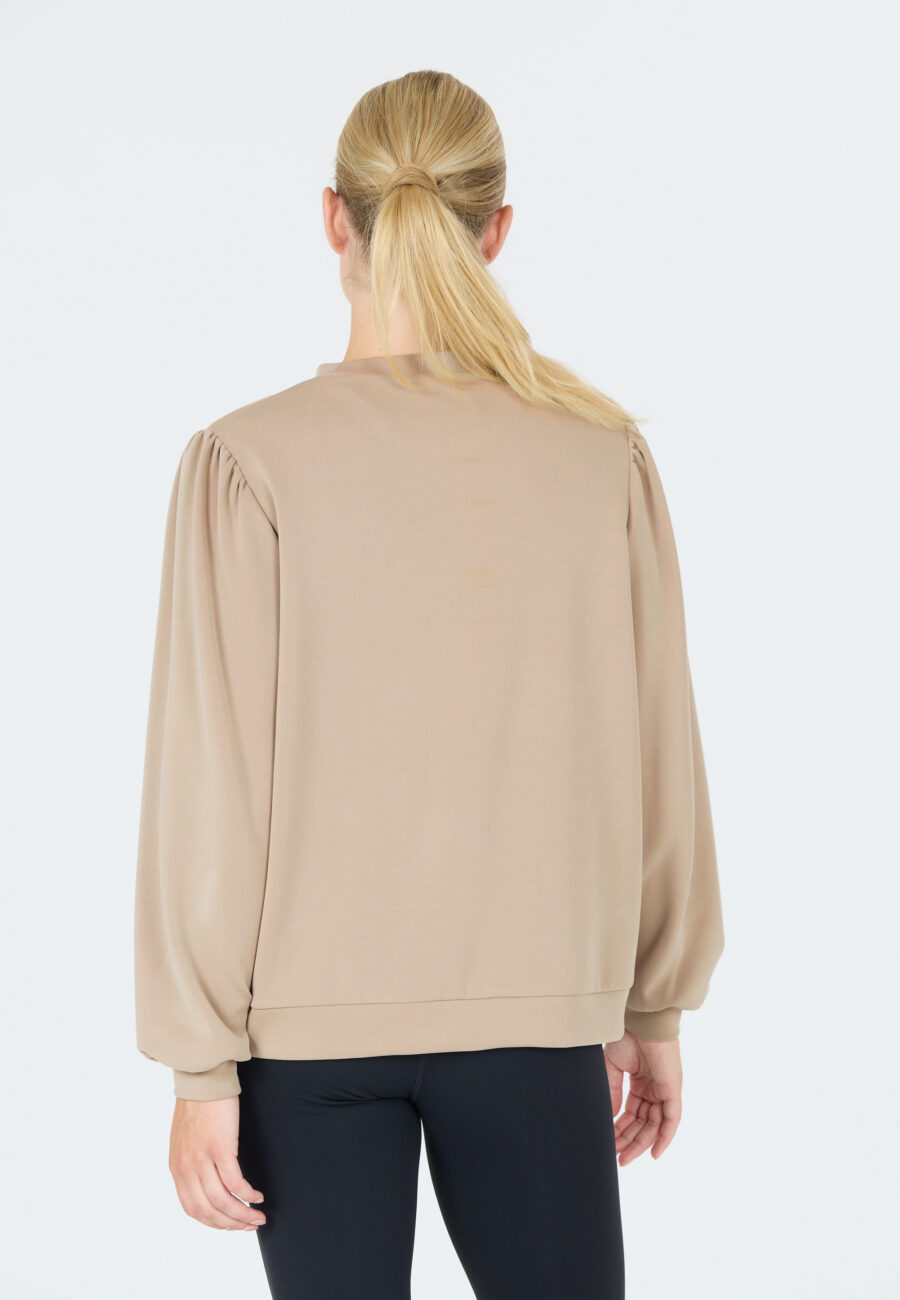 Athlecia Jillnana V2 Balloon Sleeve Sweatshirt, Pure Cashmere - Image 10