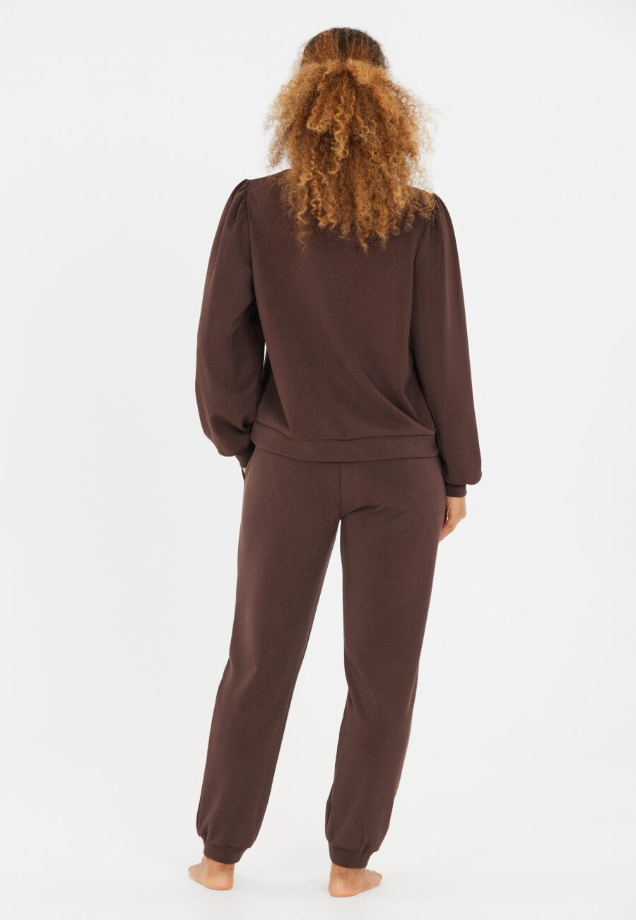 Athlecia Jillnana V2 Balloon Sleeve Sweatshirt, Java - Image 6