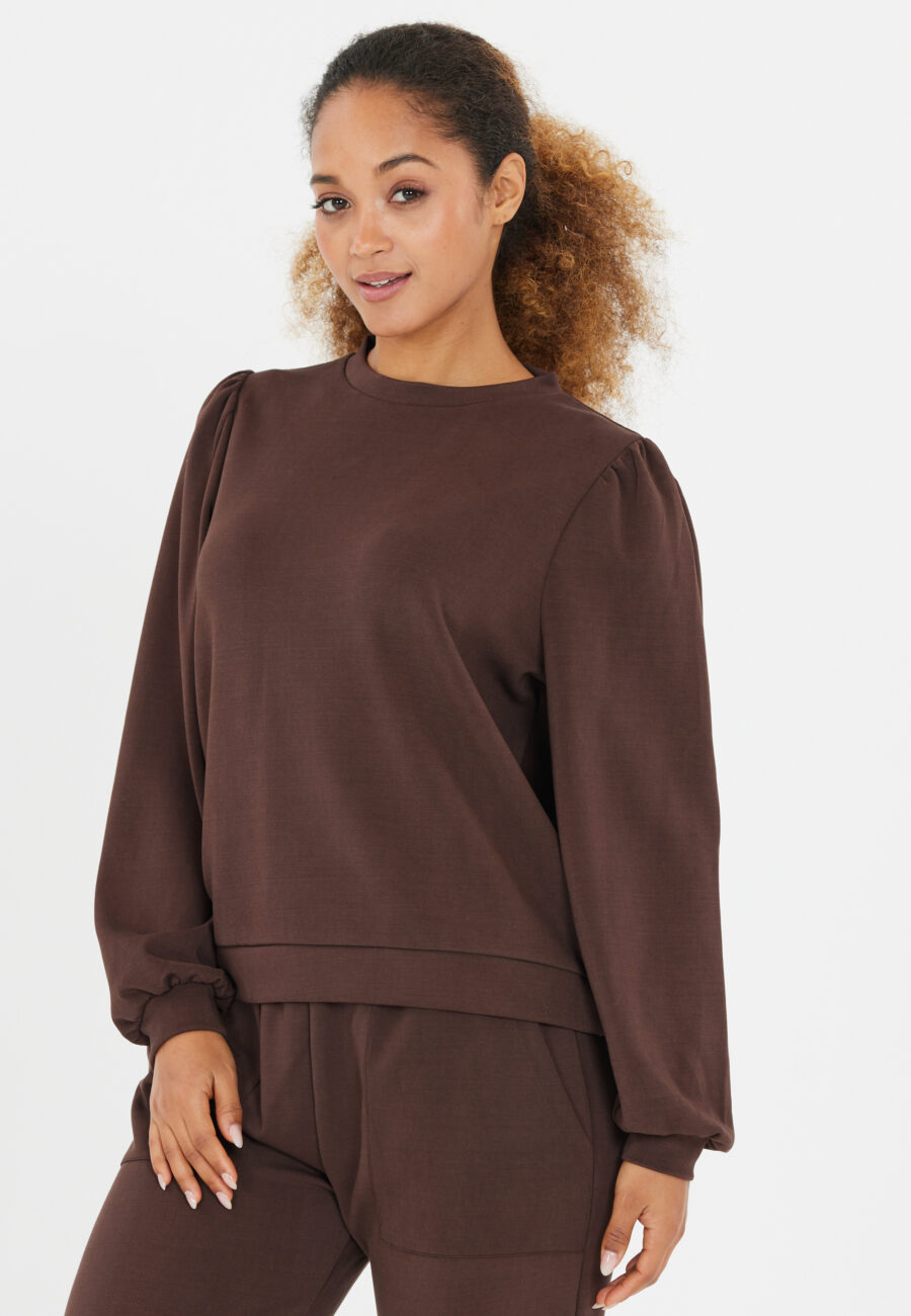 Athlecia Jillnana V2 Balloon Sleeve Sweatshirt, Java