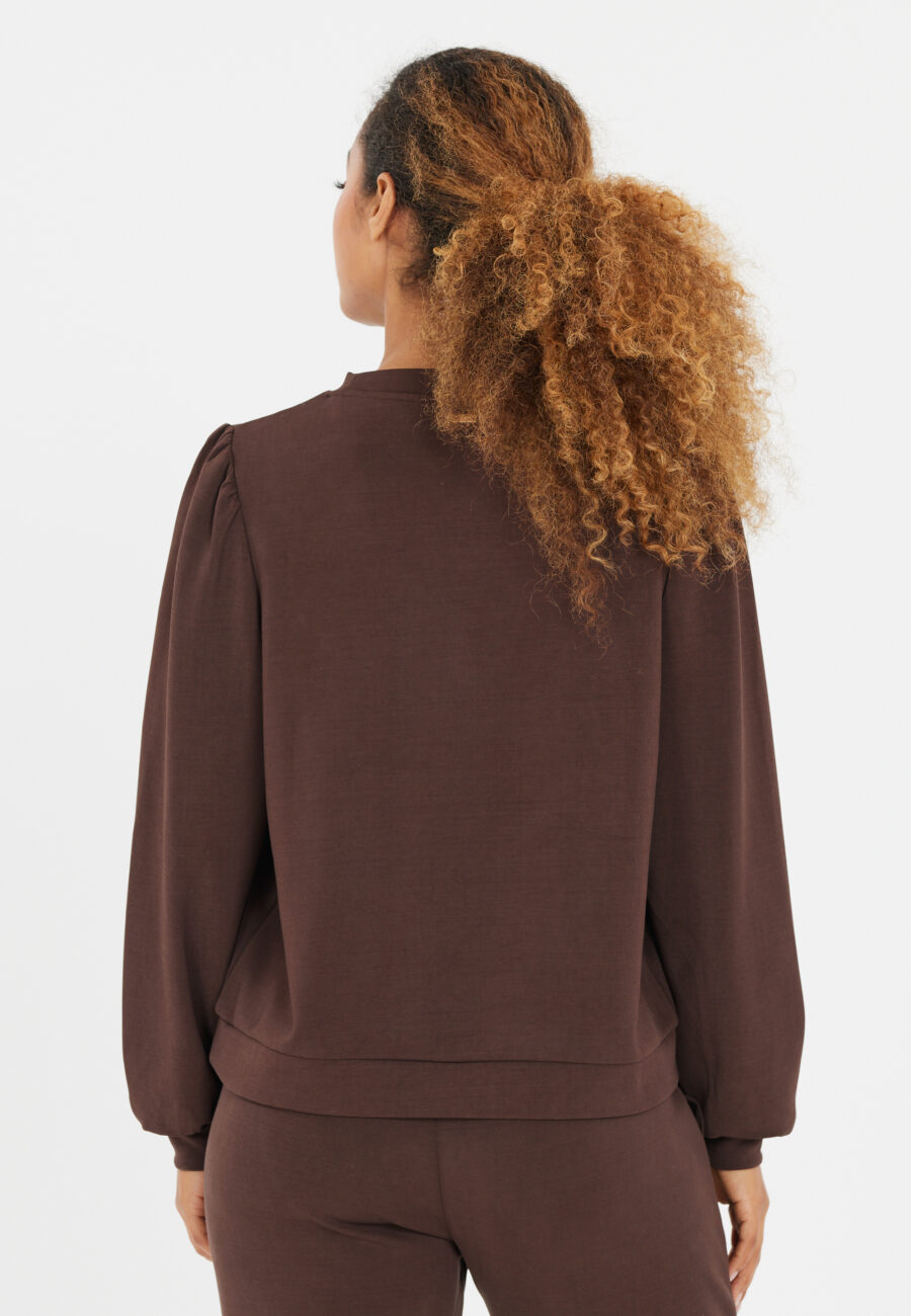Athlecia Jillnana V2 Balloon Sleeve Sweatshirt, Java - Image 7