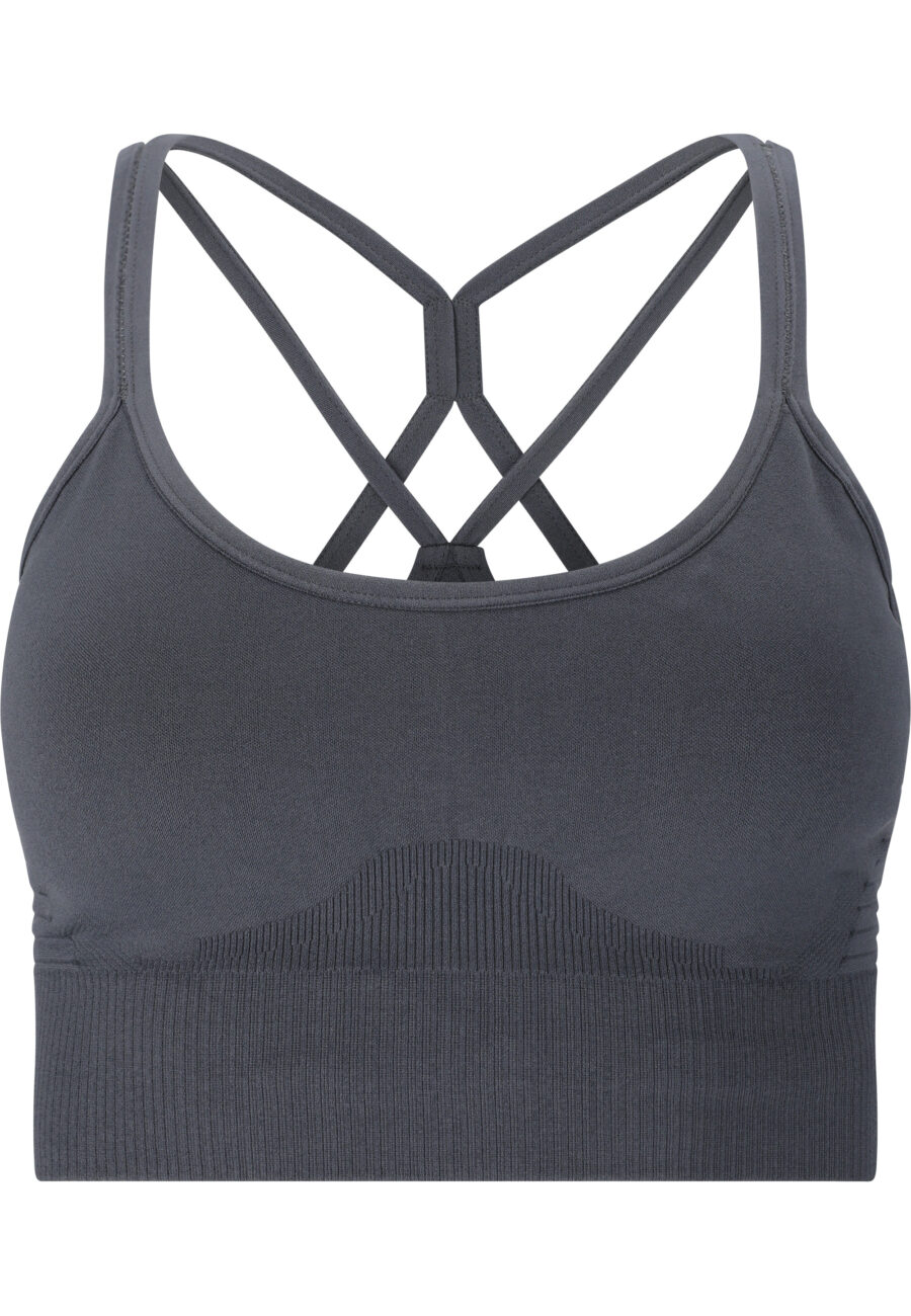 Athlecia Foan Seamless Comfort Sports Bra, Ombre Blue - Image 3
