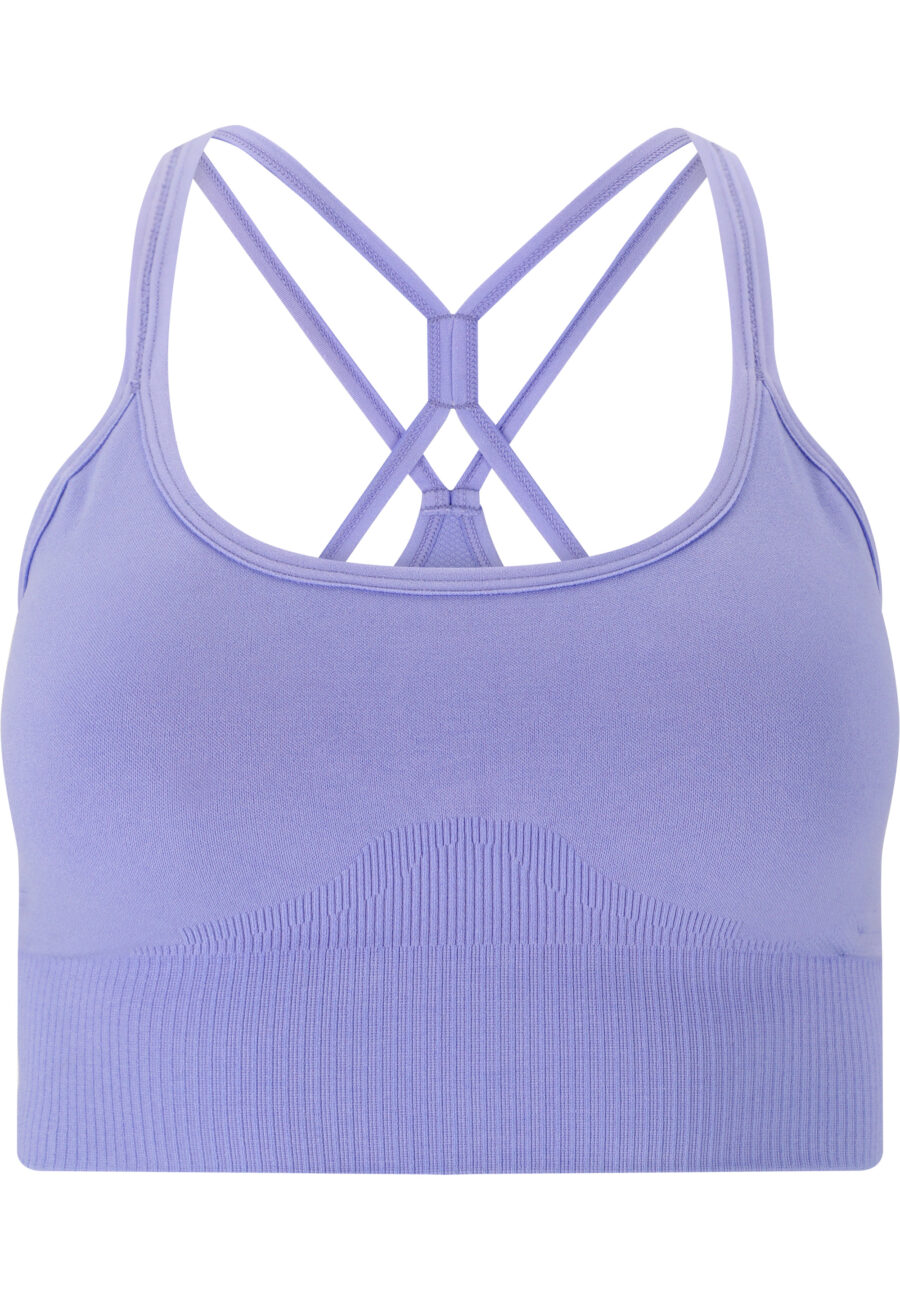 Athlecia Foan Seamless Comfort Sports Bra, Jacaranda - Image 2