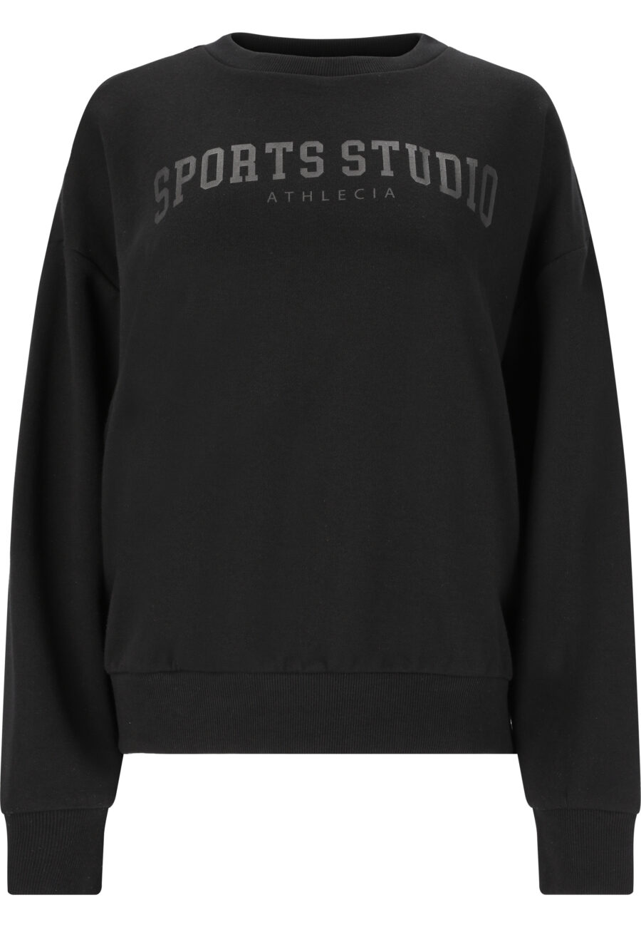 Athlecia Giannis W Crew Neck Sweatshirt, Black - Image 2