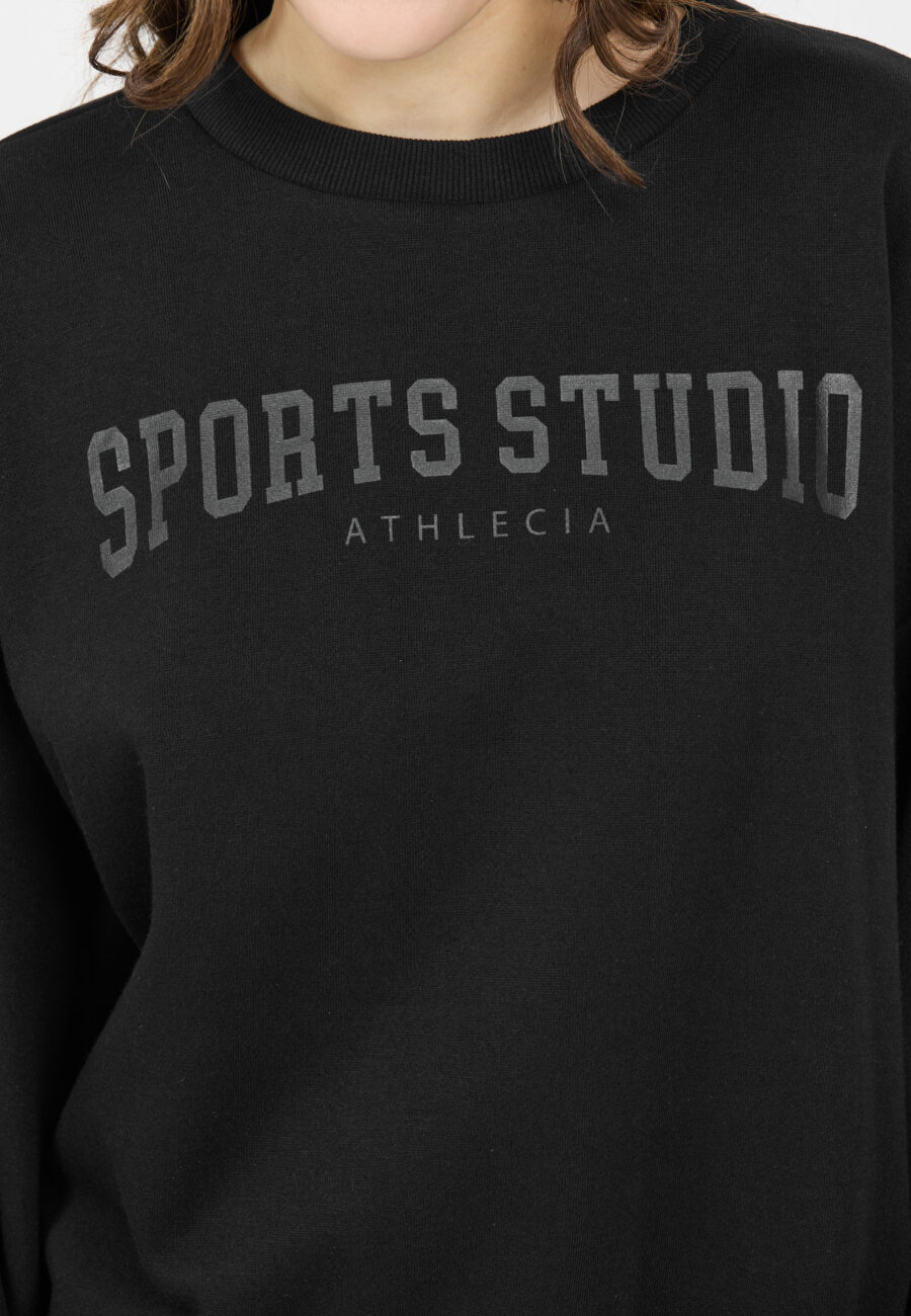 Athlecia Giannis W Crew Neck Sweatshirt, Black - Image 3