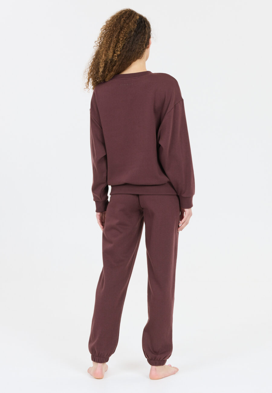 Athlecia Giannis W Crew Neck Sweatshirt, Fudge - Image 4