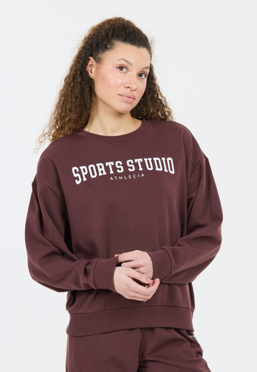 Athlecia Giannis W Crew Neck Sweatshirt, Fudge