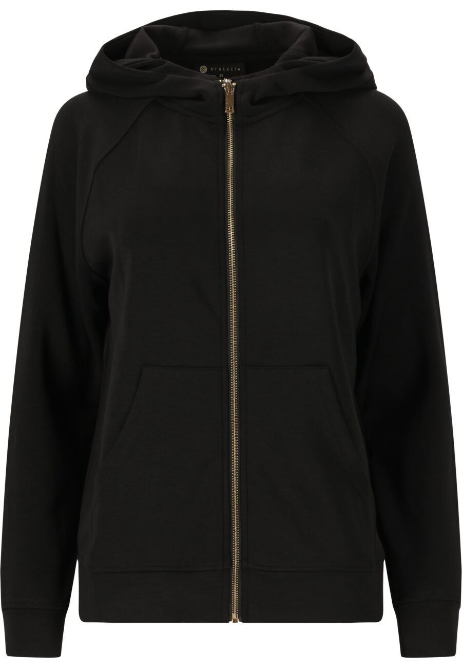 Athlecia Jacey Warm Full Zip Sweatshirt, Black - Image 2